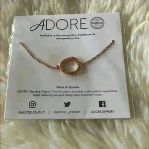 Adore by Swarovski organic circle in rose gold